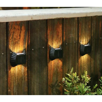 Set 4 lampi solare exterioare pentru perete iluminare sus/jos 8 LED