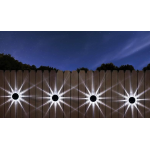 Set 4 lampi solare LED pentru gard model SOARE cu senzor lumina