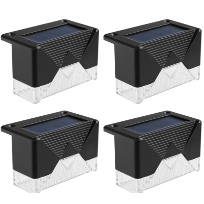 Set 4 Lampi Solare pentru Gard si Stalp cu Senzor de Miscare