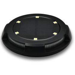 Set 4 lampi subterane de gradina cu panou solar