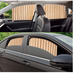 Set 4 parasolare retractabile auto geamuri laterale fata-spate BEJ