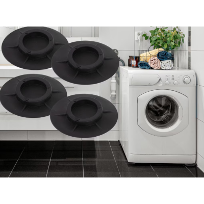 Set 4 picioruse pentru masina de spalat NEGRE Set 4 picioruse pentru masina de spalat NEGRE
