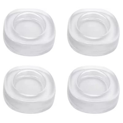 Set 4 picioruse TRANSPARENTE din silicon antivibratie pentru masina de spalat Set 4 picioruse TRANSPARENTE din silicon antivibratie pentru masina de spalat