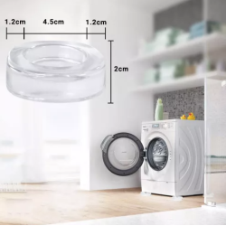 Set 4 picioruse TRANSPARENTE din silicon antivibratie pentru masina de spalat Set 4 picioruse TRANSPARENTE din silicon antivibratie pentru masina de spalat