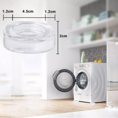Set 4 picioruse TRANSPARENTE din silicon antivibratie pentru masina de spalat Set 4 picioruse TRANSPARENTE din silicon antivibratie pentru masina de spalat
