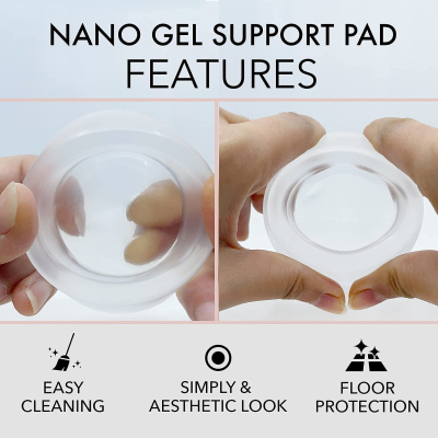 Set 4 picioruse TRANSPARENTE din silicon antivibratie pentru masina de spalat Set 4 picioruse TRANSPARENTE din silicon antivibratie pentru masina de spalat