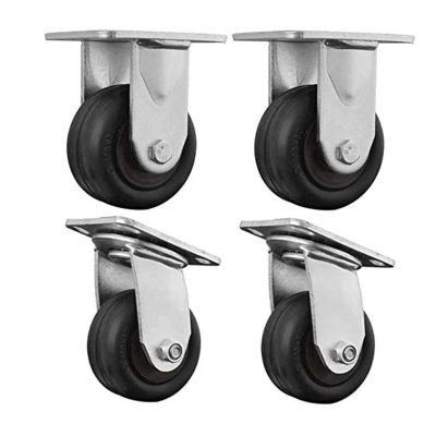 Set 4 Roti 32mm NEGRE Pivotante NEGRE ROTILE culoarea Negru
