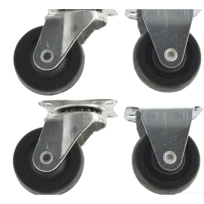 Set 4 Roti 32mm NEGRE Pivotante NEGRE ROTILE culoarea Negru