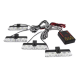 Set 4 stroboscoape pentru grila cu 4 leduri lumina galbena telecomana