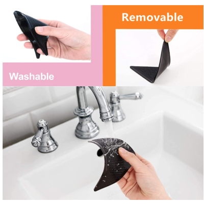 Set 4 Triunghiuri Anti Alunecare  Auto Adezive  pentru Fixare Covor  16cm