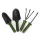 Set 4 unelte pentru gradinarit cu maner verde