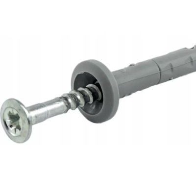 Set 50 Dibluri universale din plastic cu suruburi 6 x 40 mm