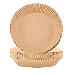 Set 50 hartii de copt ROTUNDE pentru friteuza Unica folosinta 16x20x4.5 cm Maro Set 50 hartii de copt ROTUNDE pentru friteuza Unica folosinta 16x20x4.5 cm Maro