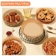 Set 50 hartii de copt ROTUNDE pentru friteuza Unica folosinta 16x20x4.5 cm Maro