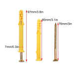 Set 50 suruburi si dibluri de perete 10 x 160mm