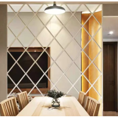 Set 58 Oglinzi Acrilice Autoadezive Luxer 100x100 cm Model Romb 1 metru patrat