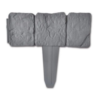 Set 5 bucati MINI Gard cu aspect de piatra Plastic / Bordura din plastic cu aspect de piatra