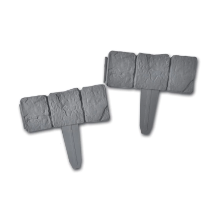 Set 5 bucati MINI Gard cu aspect de piatra Plastic / Bordura din plastic cu aspect de piatra