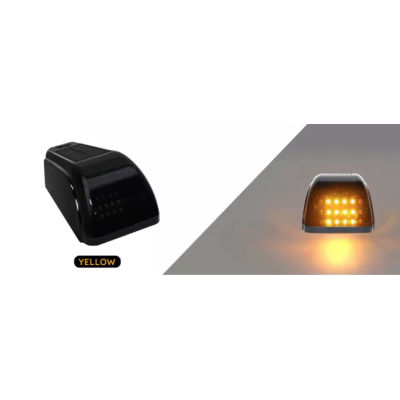 Set 5 Lampi Auto LED pentru plafon auto incarcare SOLARA Culoare Galbena exterior