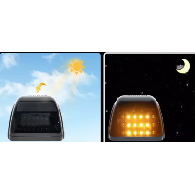 Set 5 Lampi Auto LED pentru plafon auto incarcare SOLARA Culoare Galbena exterior