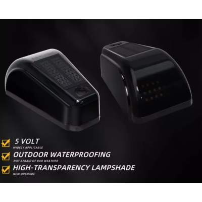 Set 5 Lampi Auto LED pentru plafon auto incarcare SOLARA Culoare Galbena exterior