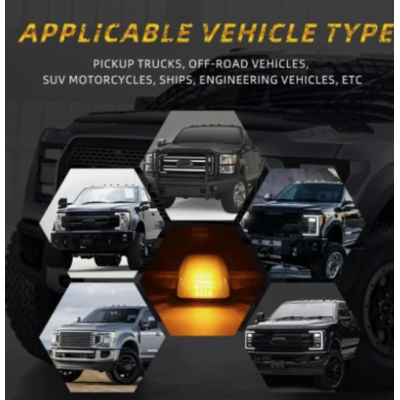 Set 5 lumini solare pentru acoperisul masinii cu inductie de lumina