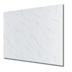 Set 5 Placi autoadezive CLS-011 pentru perete tip marmura 60 x 60 cm ALB CU DUNGI