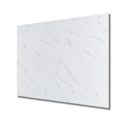 Set 5 Placi autoadezive CLS-011 pentru perete tip marmura 60 x 60 cm ALB CU DUNGI