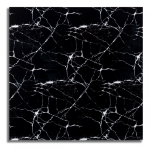 Set 5 Placi autoadezive CLS-04 pentru perete tip marmura 60 x 60 cm NEGRU