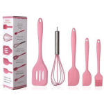 Set 5 ustensile bucatarie din silicon ROZ