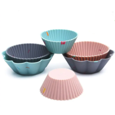 Set 6 forme silicon pentru briose modele diferite