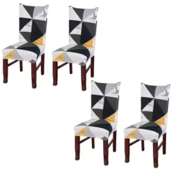 Set 6 huse pentru scaun model abstract