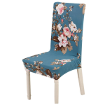 Set 6 huse pentru scaun model ALBASTRE cu floricele CC-106