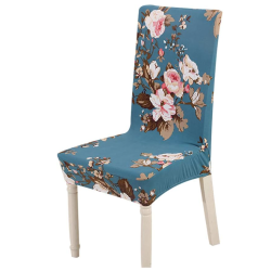 Set 6 huse pentru scaun model ALBASTRE cu floricele CC-106