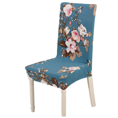 Set 6 huse pentru scaun model ALBASTRE cu floricele CC-106