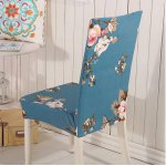 Set 6 huse pentru scaun model ALBASTRE cu floricele CC-106