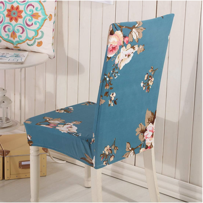 Set 6 huse pentru scaun model ALBASTRE cu floricele CC-106