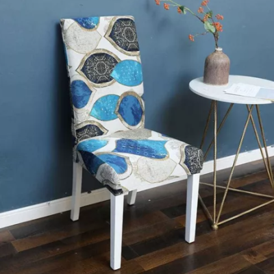 Set 6 huse pentru scaun model albastru