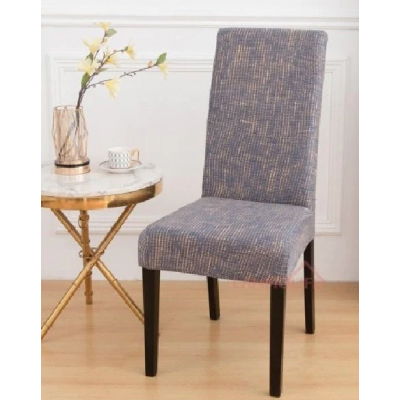 Set 6 huse pentru scaun model Gri cu dungi galbene CC-59