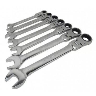 Set 7 Chei Inelare cu Clichet Duble Articulate