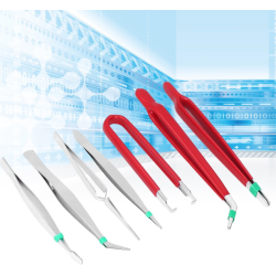 Set 7 Pensete Antistatic Diverse forme Rosu + Argintiu