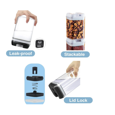 Set 7 recipiente pentru depozitarea alimentelor