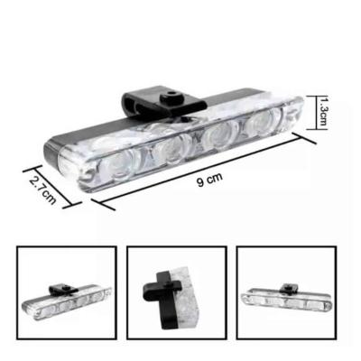 Set 8 lumini stroboscop galbene 4 LED grila telecomanda 7 functii 12V