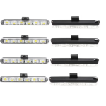 Set 8 lumini stroboscop galbene 6 LED grila telecomanda 12V