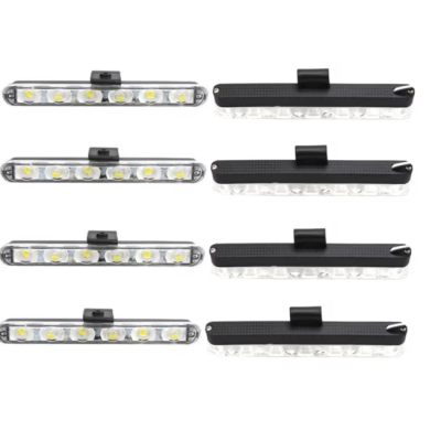 Set 8 lumini stroboscop galbene 6 LED grila telecomanda 12V