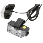 Set 8 stroboscoape auto cu 2 LED lumina galbena 12V