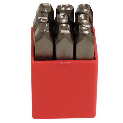 Set 9 poansoane cifre 6 mm