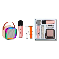 Set boxa bluetooth cu microfon karaoke si ceas smartwatch ZT 005