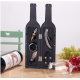 Set cadou in forma de STICLA cu  5 accesorii pentru vin cu 6 piese 32 cm LY