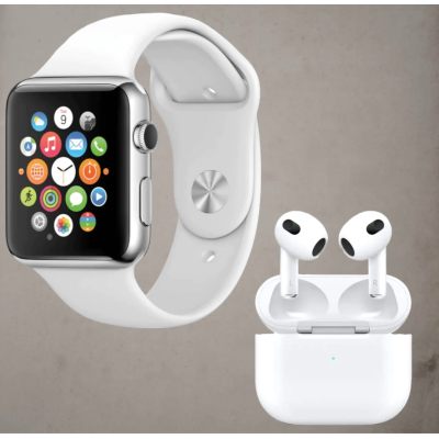 Set Ceas Smartwatch Inteligent si casti wireless BARBATI